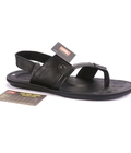 Hình ảnh: Sandal nam da thật cao cấp màu đen VNLX4A91D www.Caganu.com