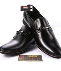 Hình ảnh: Giày tây nam da thật chính hãng cao cấp màu đen VNL5A53D www.Caganu.com