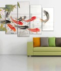 Hình ảnh: Tranh nghệ thuật Cửu Ngư quần hội (kthuoc:150x90)