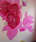 Hình ảnh: Cho phòng ngủ thêm lãng mạn bằng tranh tường hoa hồng xinh xắn