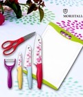 Hình ảnh: Dao bộ 6 món FLORE kèm thớt moriitalia MS06BF148
