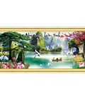 Hình ảnh: Tranh thêu phong cảnh Non nước hữu tình