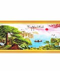 Hình ảnh: Tranh thêu phong cảnh Tùng nghênh khách 222580