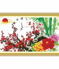 Hình ảnh: Tranh thêu đồng hồ 222827
