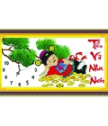 Hình ảnh: Tranh thêu đồng hồ thần tài 222877