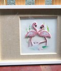 Hình ảnh: Tranh giấy quấn quilling Hồng Hạc