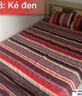 Hình ảnh: Bộ chăn ga gối trần bông kẻ đen