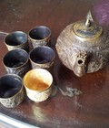 Hình ảnh: Bộ ấm chén mạ vàng,mạ bac trang trí.