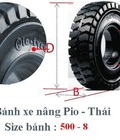 Hình ảnh: Lốp đặc xe nâng Michio thái lan, vỏ xe nâng, bánh xe nâng động cơ, lốp xe nâng hàng 650 10, 700 12 giá rẻ