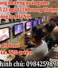Hình ảnh: Sang nhượng quán game, số 23 ngõ 123 Khương Thượng, Đống Đa, Hà Nội.