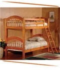 Hình ảnh: Giường hai tầng gỗ thông màu tự nhiên