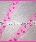Hình ảnh: Ruy băng hoạ tiết trái tim, ruy băng sọc caro