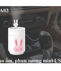 Hình ảnh: Quạt usd mini lồng sắt cánh sắt đường kính 20cm,máy tạo ẩm usb mini, máy tạo ẩm to 2 vòi phun sương