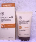 Hình ảnh: Kem Chống Nắng Natural Sun Super Perfect Sun Cream The Face Shop chứa thành phần chống nắng SPF 50,