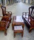 Hình ảnh: Bộ bàn ghế gỗ tràm tay 8, gồm 6 món phun giả Mun
