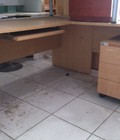 Hình ảnh: Bàn làm việc L cũ vàng