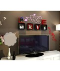 Hình ảnh: Bộ kệ gỗ trang trí chữ Love 2 KG131 