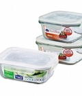 Hình ảnh: Bộ 3 hộp thủy tinh chịu nhiệt Lock&Lock hình chữ nhật