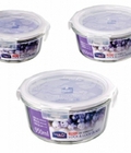 Hình ảnh: Bộ 3 hộp thủy tinh chịu nhiệt Lock&Lock hình tròn