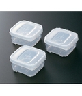 Hình ảnh: Bộ 3 hộp nhựa vuông 160ml  
