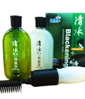 Hình ảnh: Thuốc nhuộm đen tóc thảo dược có lược chải Junyisheng 208g x 2 chai