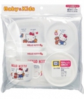 Hình ảnh: Bộ khay, bát, cốc thìa ăn dặm Hello Kitty 