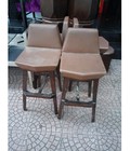 Hình ảnh: Thanh lý ghế gỗ quán Bar bọc si