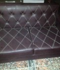 Hình ảnh: Thanh lý ghế Sofa bọc da nâu cũ giá rẻ