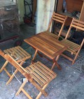 Hình ảnh: Thanh lý bàn ghế xếp gỗ mini