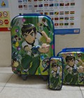 Hình ảnh: Valy kéo Siêu Nhân Ben 10 Cho bé trai kèm balo, hộp bút giá rẻ 450K
