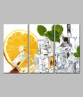 Hình ảnh: Tranh Nhà Bếp Cam Vàng DH1158A (Kích Thước 90x60cm) 