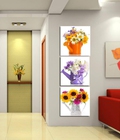 Hình ảnh: Tranh bộ nghệ thuật lọ hoa DH1175A (kích thước 120x40cm) 
