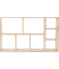 Hình ảnh: giá sách treo tường gỗ tự nhiên rộng 80cm
