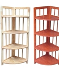 Hình ảnh: kệ góc gỗ tự nhiên 4 tầng