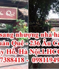 Hình ảnh: Cần sang nhượng nhà hàng quán Quê 236 Âu Cơ, Tây Hồ, Hà Nội giáp chợ hoa Quảng An