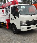 Hình ảnh: Bán xe tải cẩu nầng người hino xzu730 gắn cẩu unic 3 tấn 4 đốt giỏ nâng người