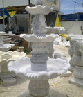 Hình ảnh: Mẫu đài phun nước 3 tầng đá trắng