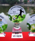 Hình ảnh: Tôn vinh nhà vô địch bằng cúp bóng đá pha lê