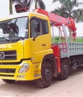 Hình ảnh: Xe tải 4 chân Hoàng Huy gắn cẩu 10 tấn KANGLIM