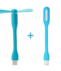 Hình ảnh: COMBO QUẠT USB VÀ ĐÈN LED MINI CỔNG USB