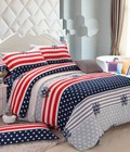 Hình ảnh: Ga trơn + 2 gối Cờ Mỹ