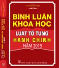 Hình ảnh: Bình luận khoa học luật tố tụng hành chính