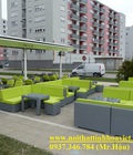 Hình ảnh: Bàn ghế café nhựa giả mây cao cấp THV