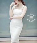 Hình ảnh: Đầm body ren trắng 2 dây đẹp mê ly Giá quà tặng : 185.000