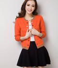 Hình ảnh: Áo len Cardigan một mầu bo gấu, Cung cấp sỉ, lẻ toàn quốc