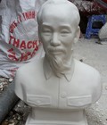 Hình ảnh: Tượng Bác Hồ 50cm thạch cao trắng, nhũ đồng