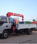 Hình ảnh: Bán trả góp xe cẩu Jac 5 tấn cẩu UNIC 3.5 tấn 4 khúc thùng dài 5m động cơ ISUZU FAW nhập khẩu.