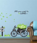 Hình ảnh: Decal Xe đạp xanh