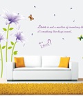 Hình ảnh: Decal Hoa lily tím 