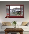 Hình ảnh: Decal Cửa sổ dòng sông tuyết